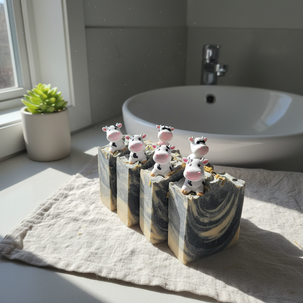 Dairy cow soap bar