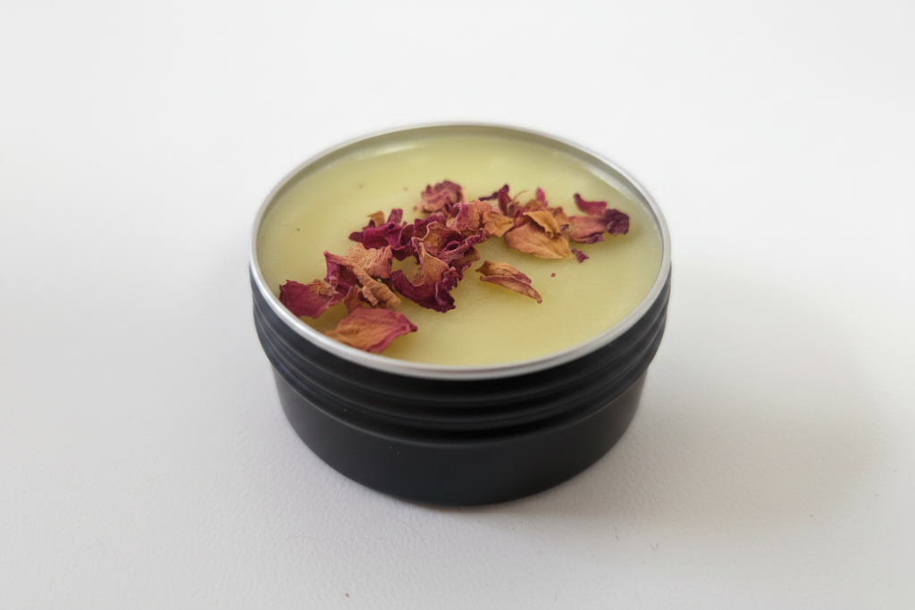 Rose Petal Balm Tin Close-up
