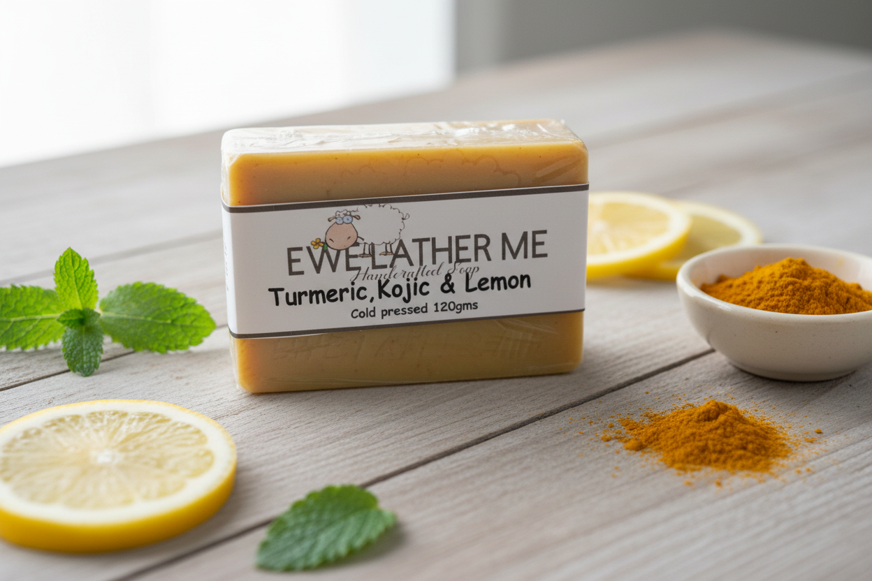 Turmeric, Kojic and Lemon Soap Bar